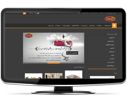 طراحی وب سایت مبل پارسا