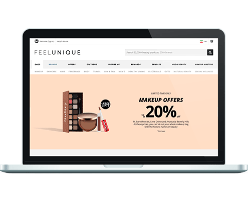 طراحی سایت فروشگاه اینترنتی آرایشی و بهداشتی